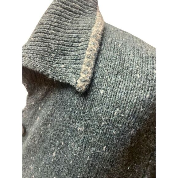 Woolrich Vintage 90’s Women’s Teal Green Speckled Knit Cardigan – Size Medium - Picture 6 of 12